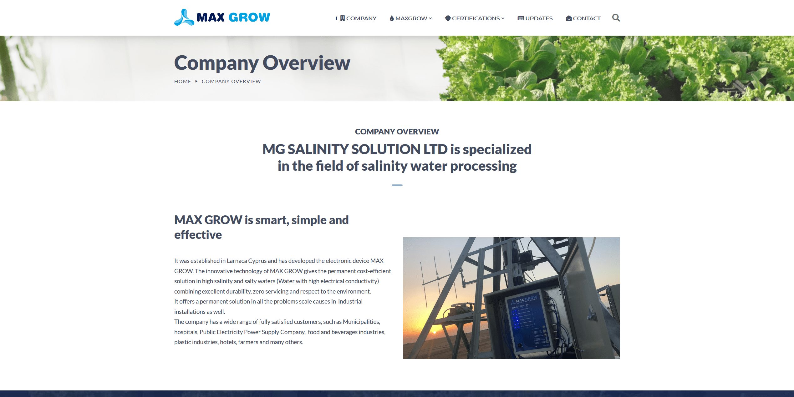 Screenshot 2020 03 16 Company Overview – MAXGROW